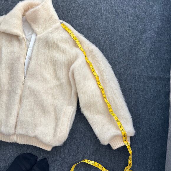 VINTAGE LANA ICELANDIC WOOL ZIP-UP CARDIGAN KNIT JACKET RARE WOMEN SIZE LARGE - Picture 10 of 11